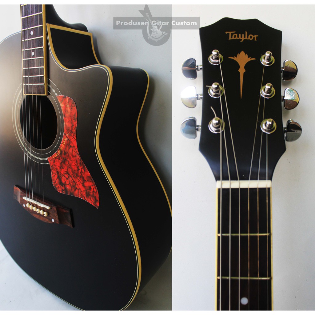 Gitar Taylor Akustik Elektrik Custom