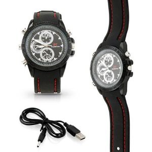 Unik Spy Camera Jam Tangan Karet 8GB V1  Kamera Pengintai  Spy Cam Limited