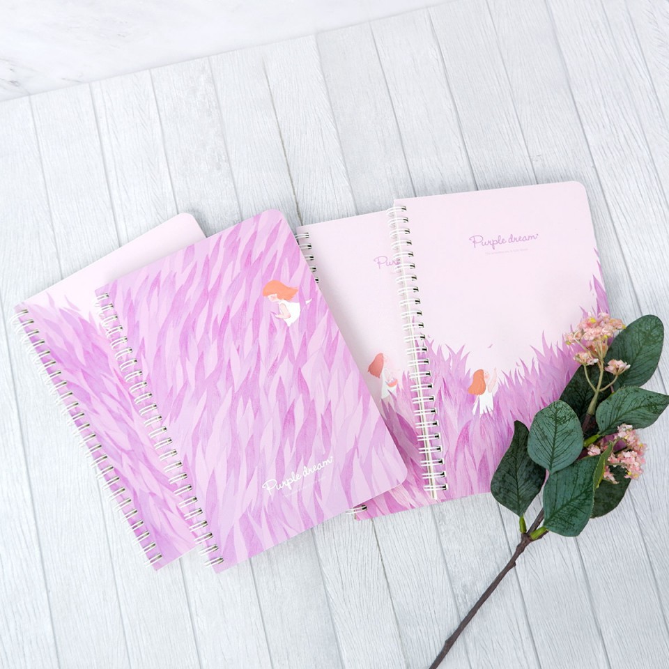 

Purple Dream Spiral Ruled Notebook / Buku Tulis