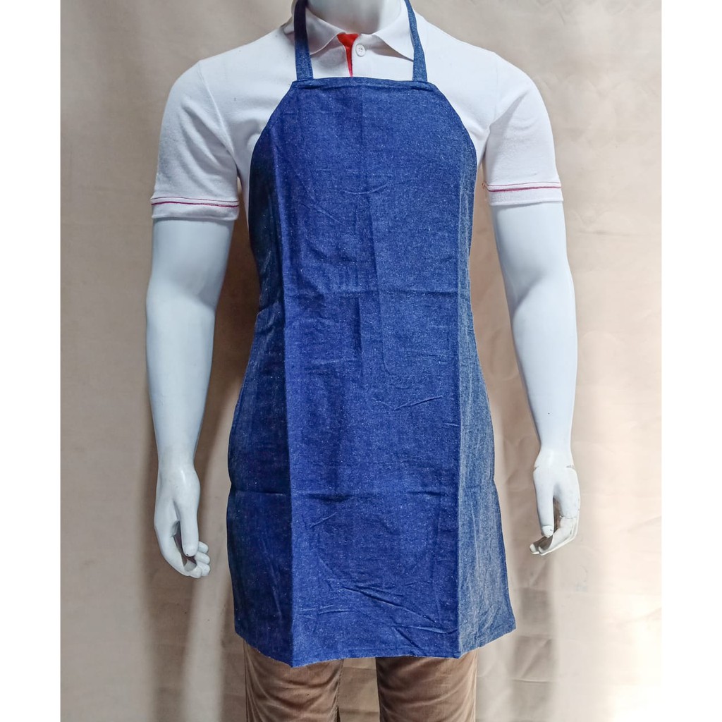 APRON CELEMEK BLUE JEANS KECIL 54 X 72 CM murah dan grosiran