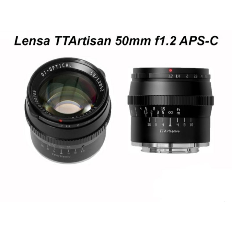 Jual Lensa Ttartisan 50mm F1 2 Aps C For Canon Nikon Sony Fuji Micro