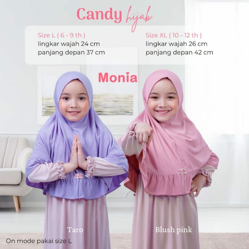 Candy Hijab by Monia Hijab Kids size MLXL | Hijab terlaris