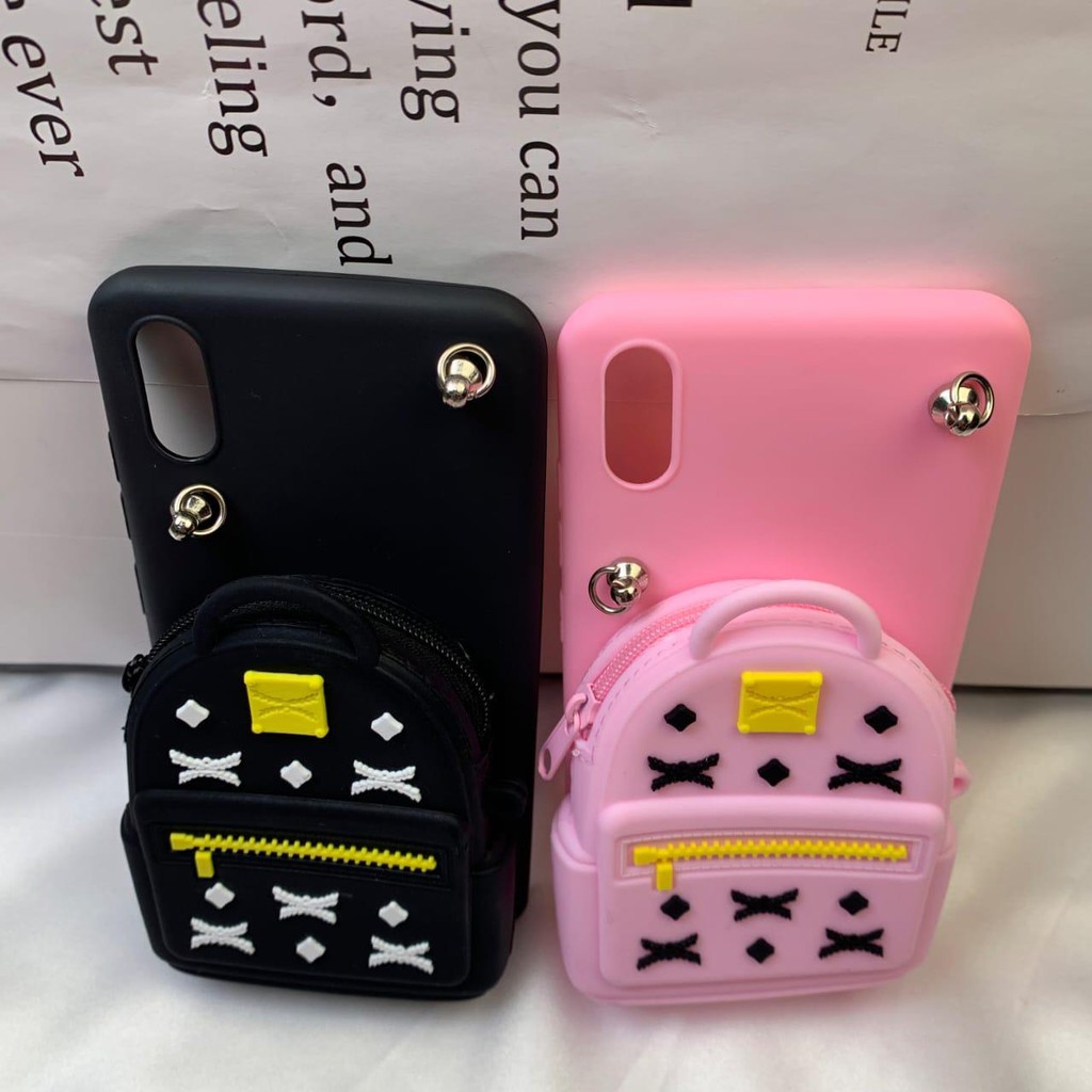 Softcase tas slempang+tali dan dompet vivo v21