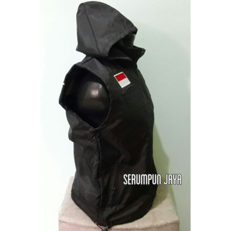 JAKET ROMPI GADA MADYA - ROMPI GADA MADYA PARASUT HITAM FULL BORDIR