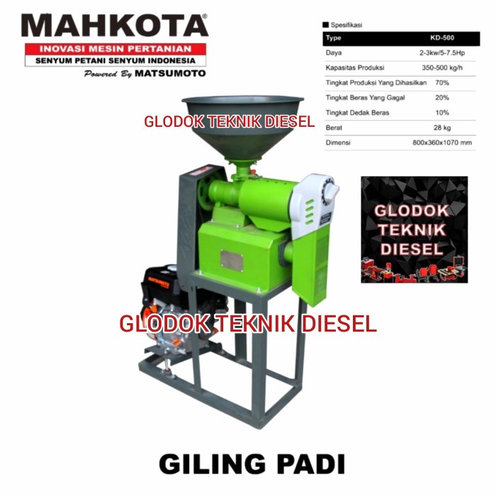 Jual Mesin Giling Padi Kd 500 Mesin Giling Padi Mini Kapasitas 500 Kg