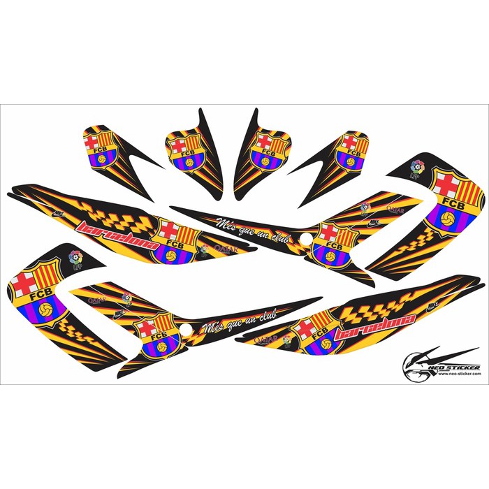 Sticker Satria FU 2010 - 2013 Striping Barcelona