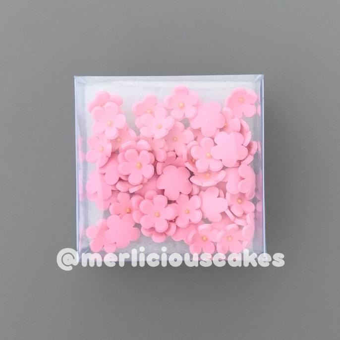 

Diskon Mini BB Pink Bunga Gumpaste Flower Cake Kue Topper Big Sale