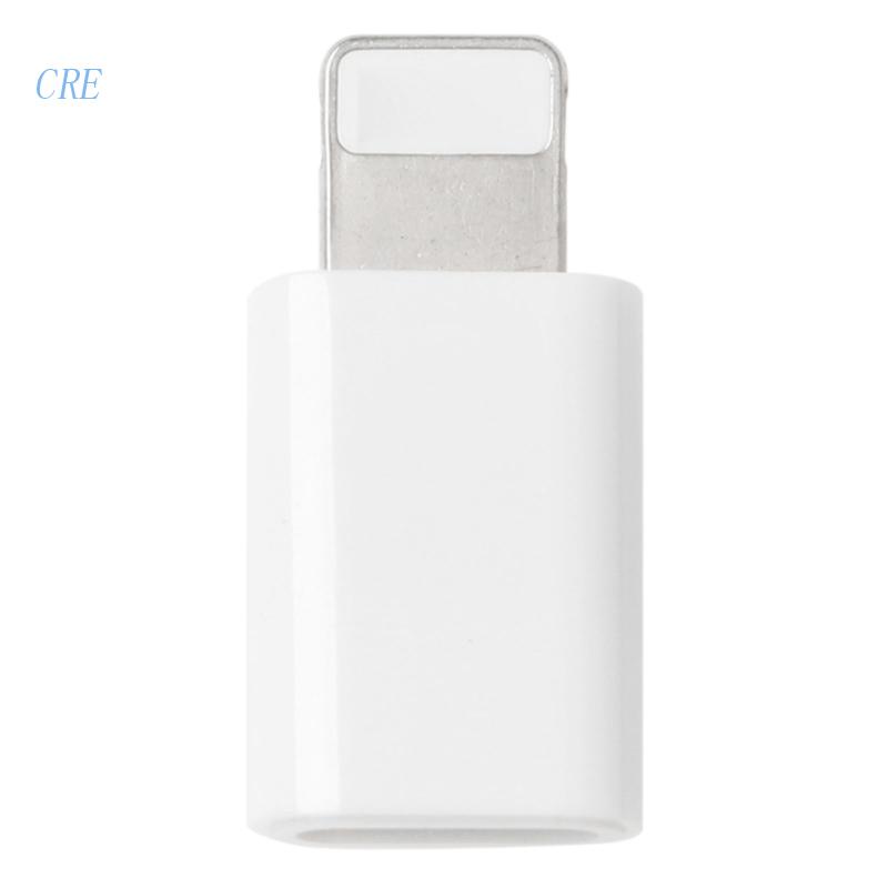 Cre Adapter USB C Female Ke Lightning Male Untuk iPhone X 5 6 7 8 iPad iPod