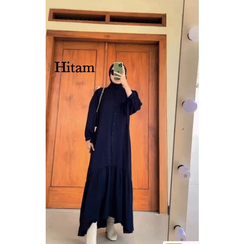 GAMIS TWILL PITA TERBARU DRESS MUSLIM MODERN KEKINIAN