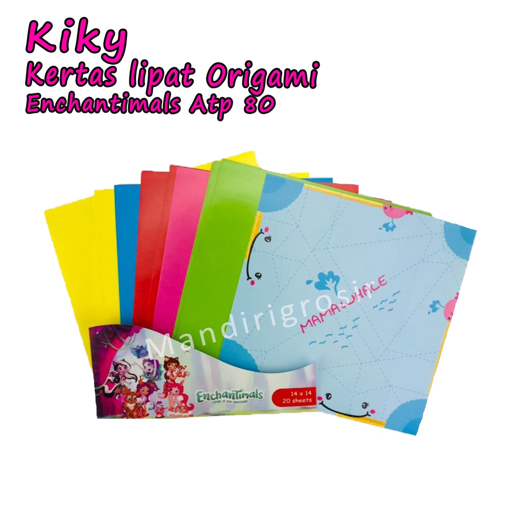 Kertas lipat origami * Kiky * Enchantimals Atp80 * Uk.14x14 20sheets