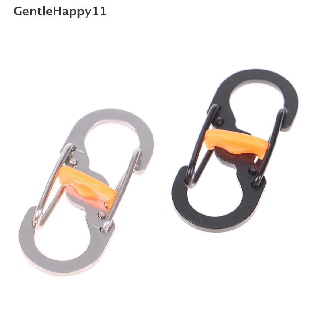 Gentlehappy Gantungan Kunci Carabiner Camping Outdoor Dengan Kunci 8shaped S Buckle Climbing Clip