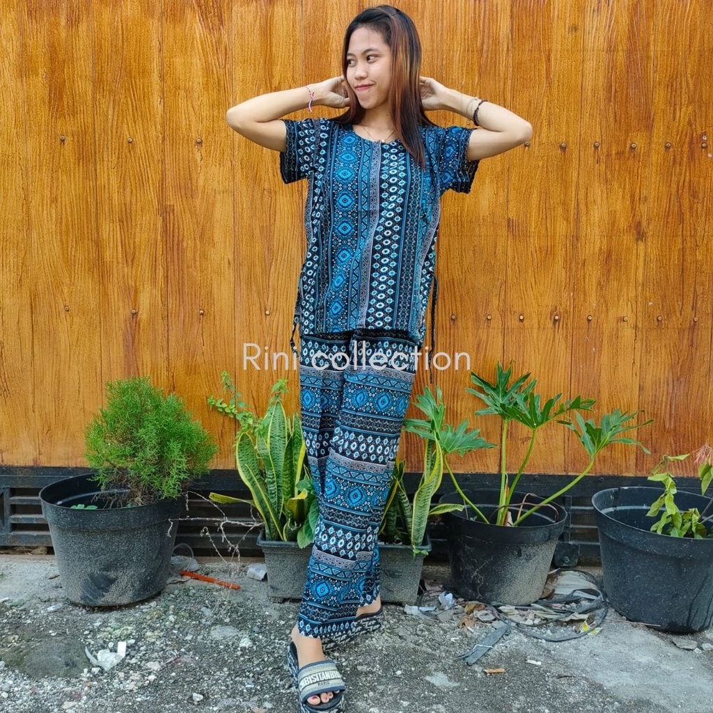 Daster Babydoll Panjang Bali-SET PAN BLACK-PING