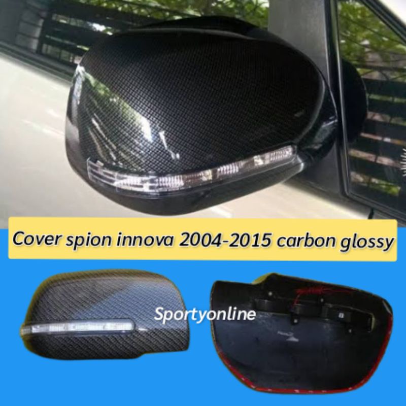 Cover spion innova dan fortuner carbon glosi