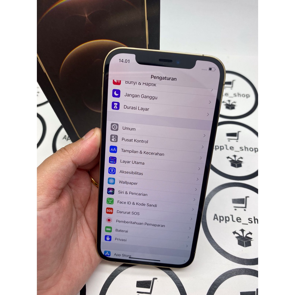 iphone 12 pro 256gb gold Lcd Original Mulus Original Bukan Refurbish / Rekondisi