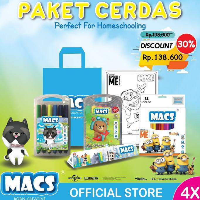 

Paket Cerdas Mewarnai Pensil Warna Gel Crayon Color pen Set