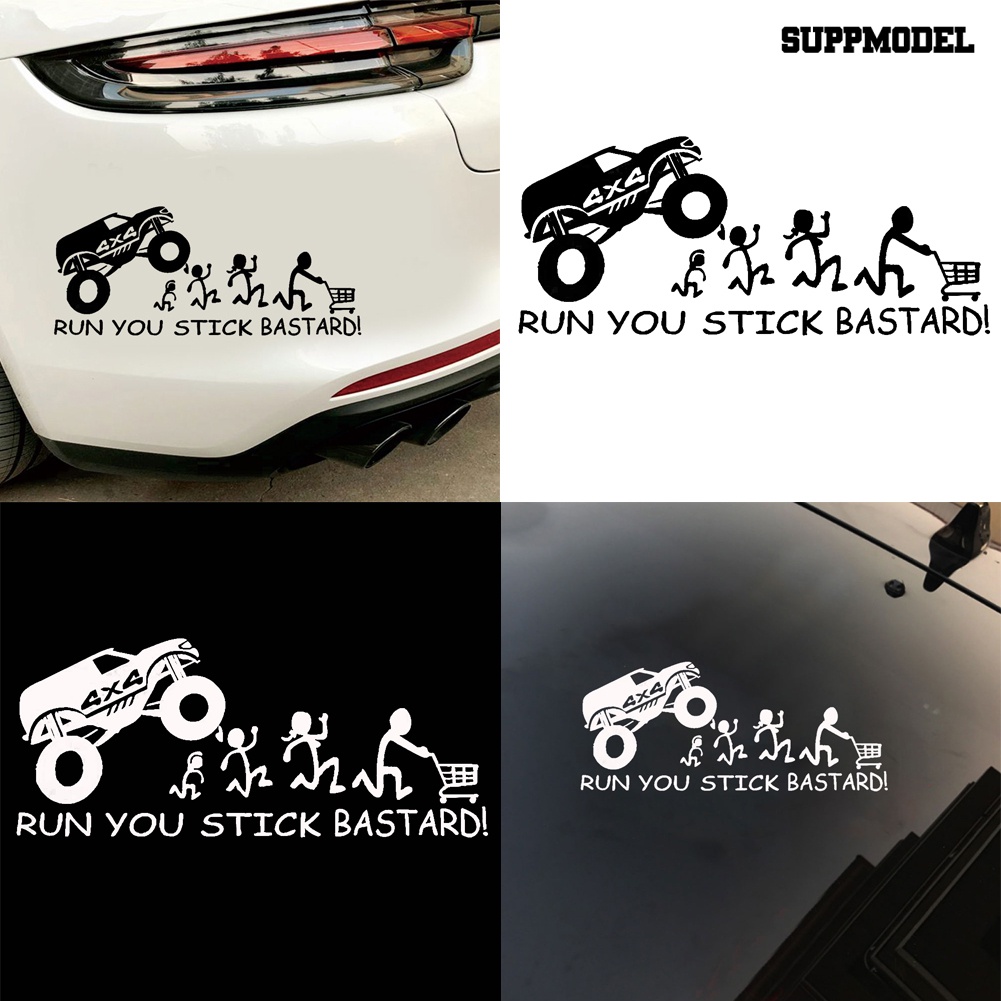 Stiker Tulisan Run You Reflektif Tahan Air Untuk Mobil