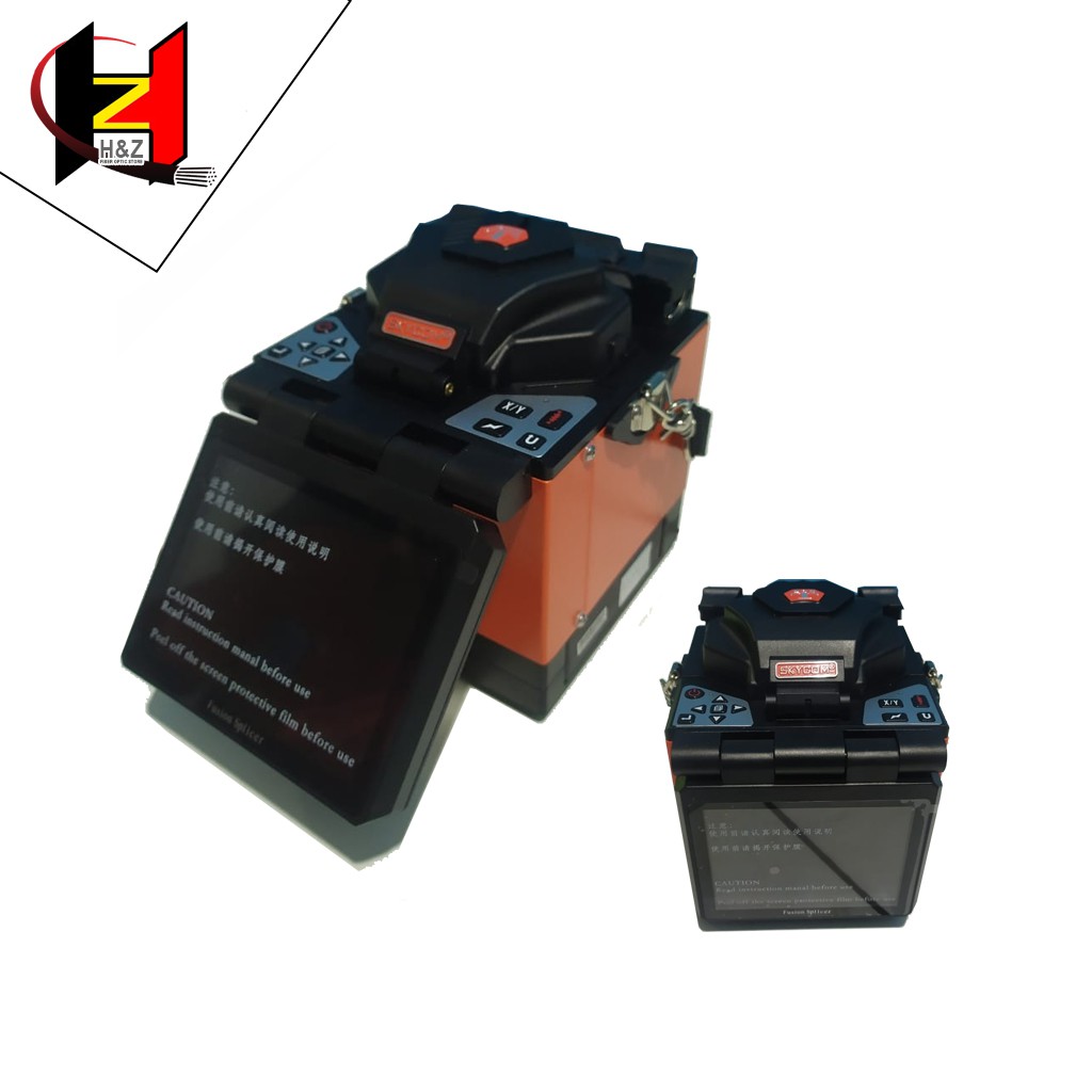 Splicer Skycom T208 Optical Fusion Splicer Splicing Machine (alat sambung kabel fiber optik)