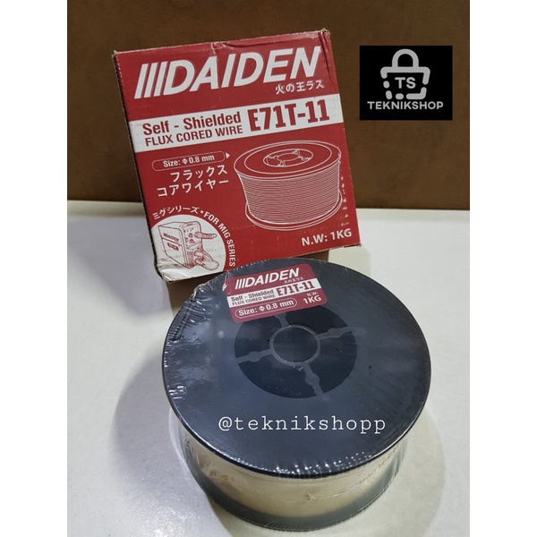 KAWAT LAS M16 0.8 MM DAIDEN E71T-11 / FLUX CORED WIRE