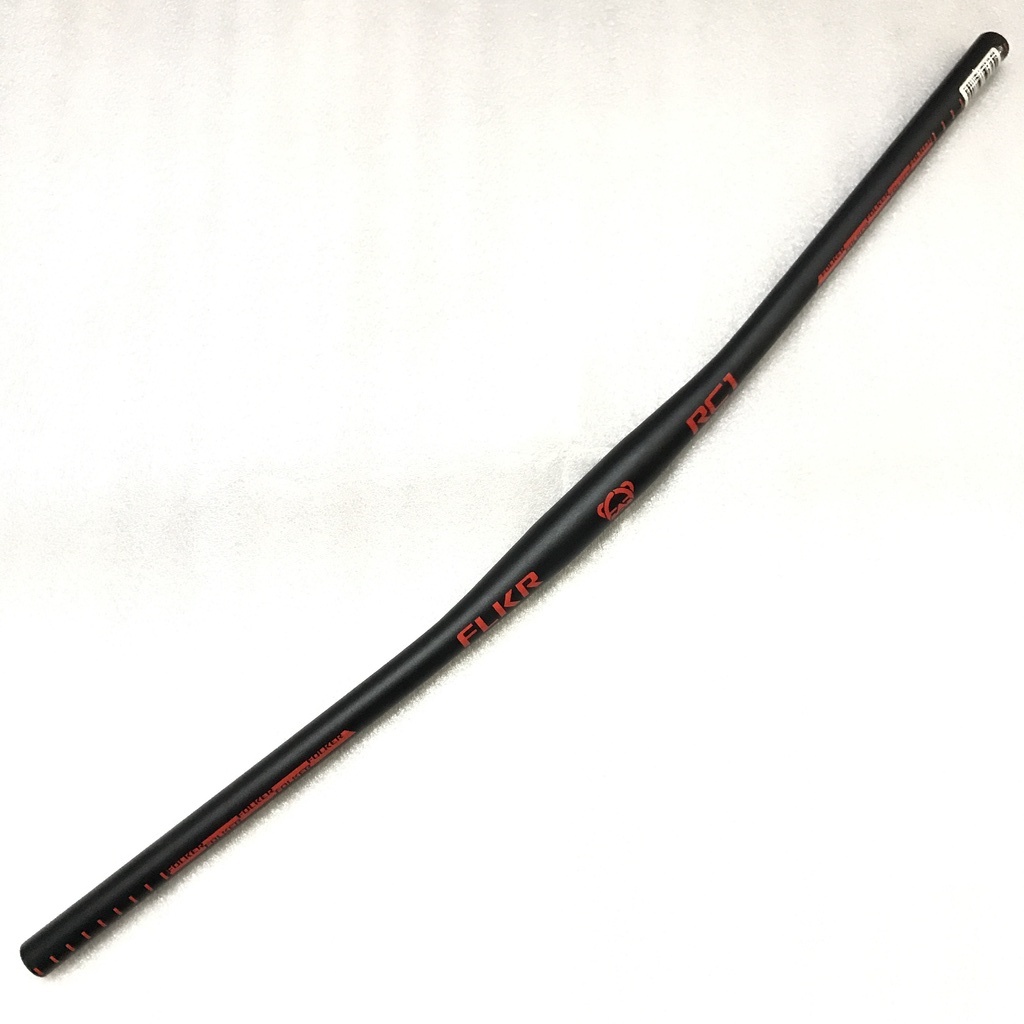 Stang Sepeda Folker FLKR RC1 Flat 31.8 800 mm Black Red Handlebar MTB BUKAN Funn Renthal MXL United 