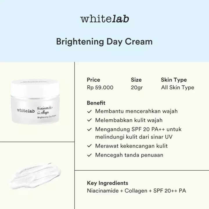 WHITELAB BRIGHTENING DAY CREAM 20GR