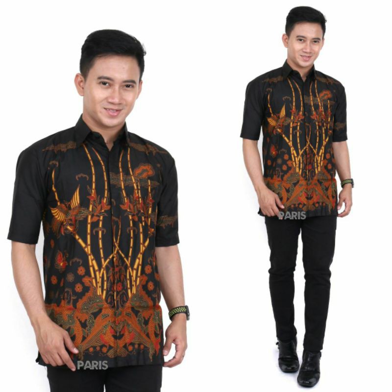 KEMEJA BATIK TERBARU MOTIF WAYANG lengan panjang