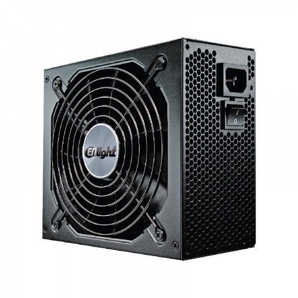 PSU ENLIGHT 600W BLACKSILVER 80+ BRONZE Support Dual Processor GARANSI 5 TAHUN