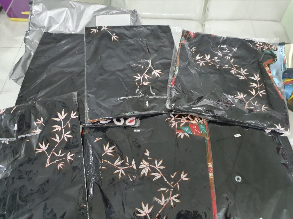Batik Kalongan Hrb026 Kenongo Kemeja Hem Pendek Padi Pekalongan 33