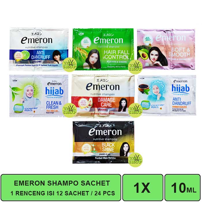 EMERON SHAMPO 1 RENCENG ISI 12 SACHET / 24 PCS.