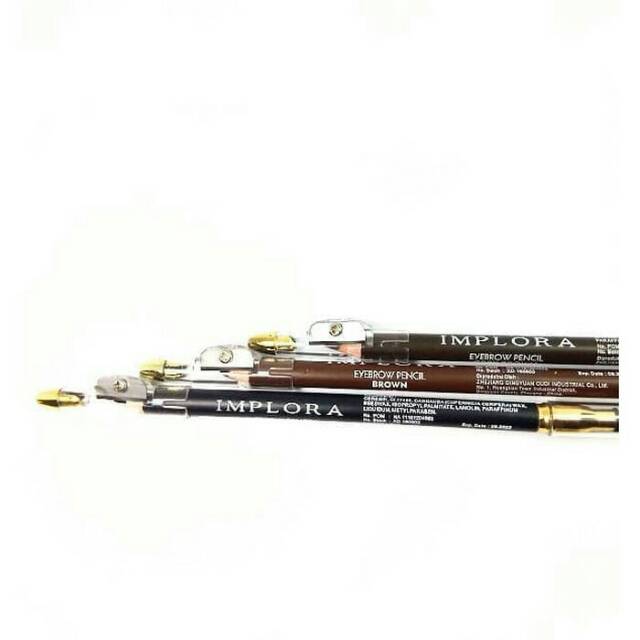 Implora Pensil Alis 2in1 - Soft Type Eyebrow Pencil Original BPOM