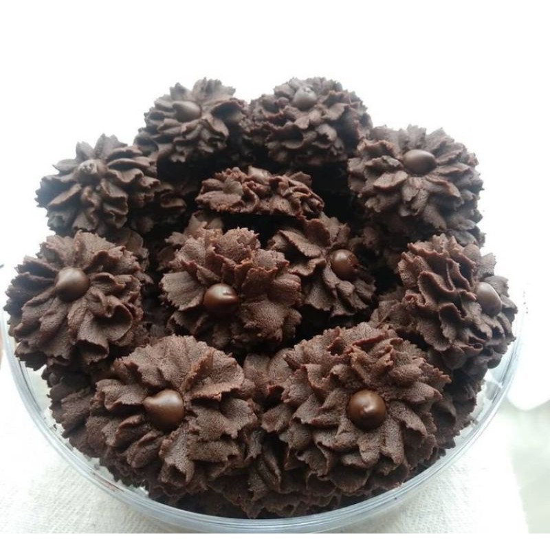 

Kuker/cookies/kue kering semprit coklat