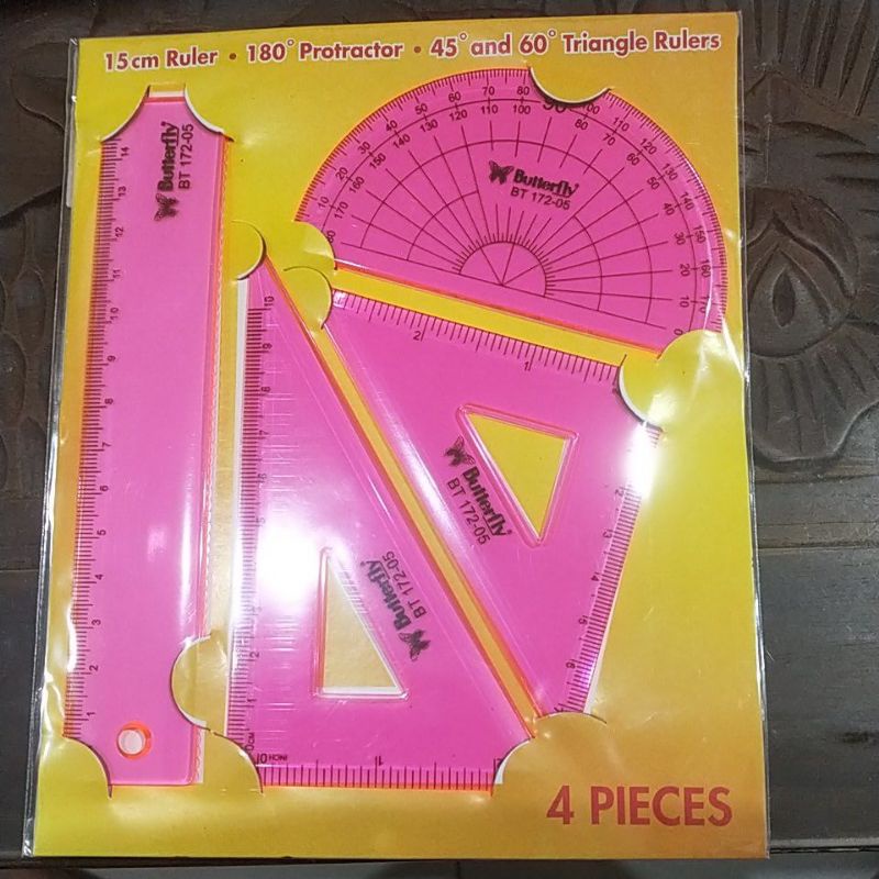 

penggaris math butterfly 4 in 1