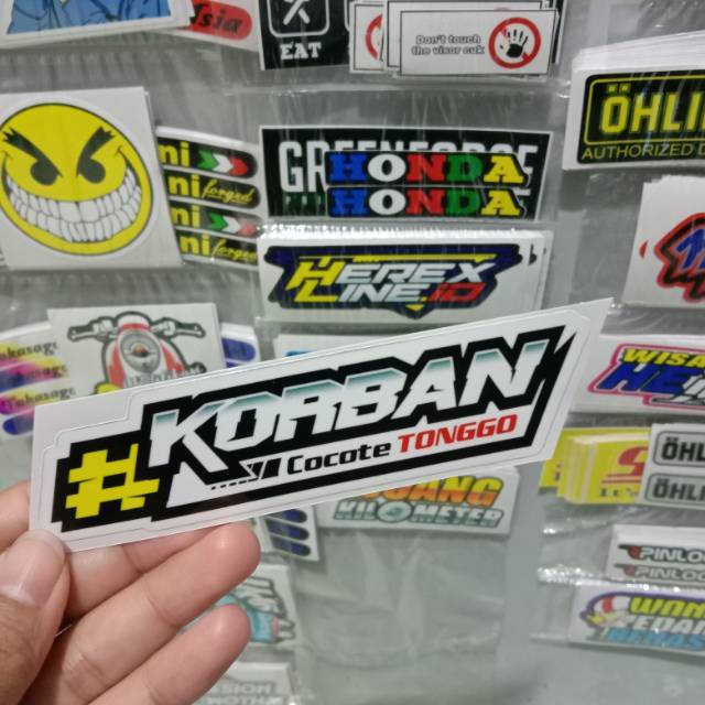 Sticker printing Korban Cocote Tonggo minim pembelian harus 20rb