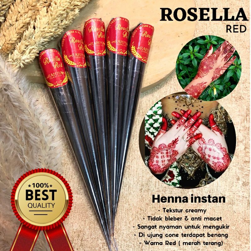 TERLARIS !!! Henna Racik Rosella/ hena mix/ hena instan racikan