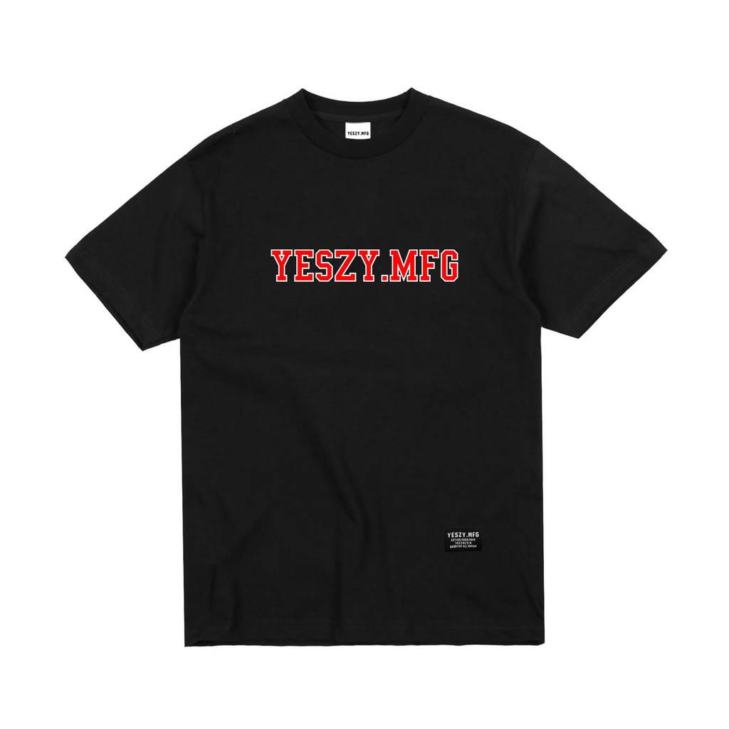 YESZY.MFG Tshirt Black State F. Red