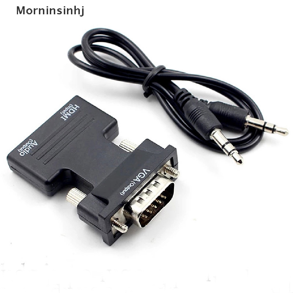 Mornin Kabel Adapter HDMI Male Ke VGA Female 1080P Digital Ke Analog Video Audio id