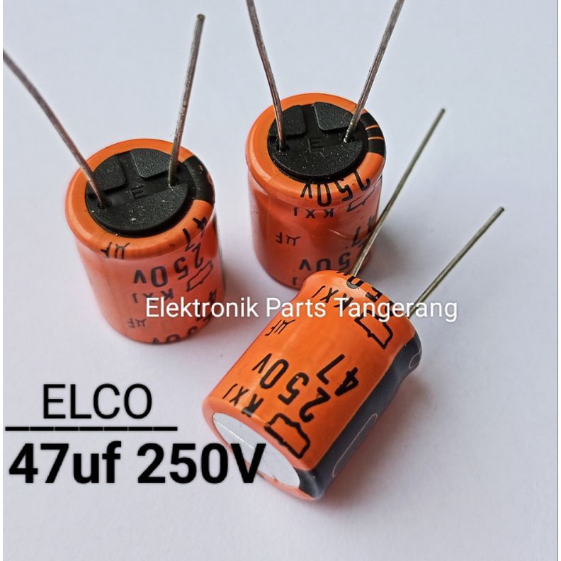 (1 Buah) KAPASITOR ELCO 47UF 250V CAPACITOR ELCO 47UF 250V KAPASITOR ELCO 250V 47UF ELCO 47UF 250VOL