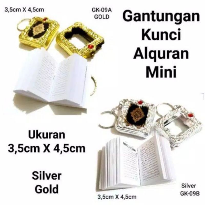 Gantungan Kunci Alquran mini gantungan tas gantungan kunci Al Quran mini