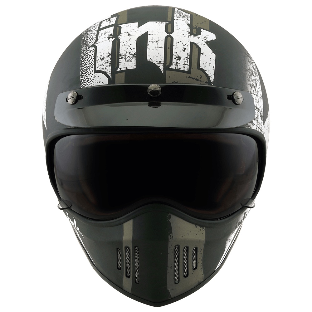 HELM INK TROOPER THUNDER - MATT BLACK/GUNMETAL