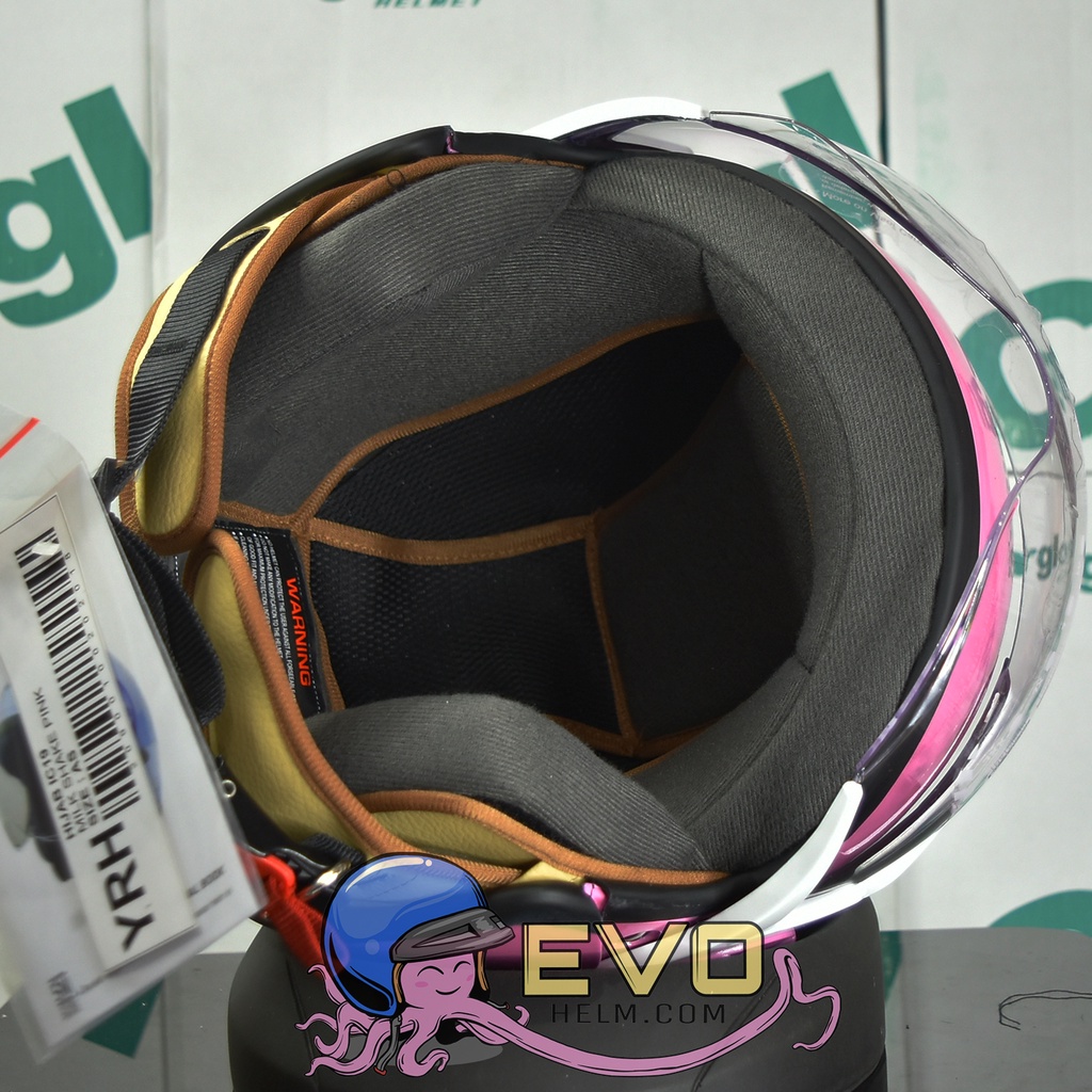 HELM CARGLOSS YRH HIJAB &quot;ORI&quot; - PINK PASTEL METALIC