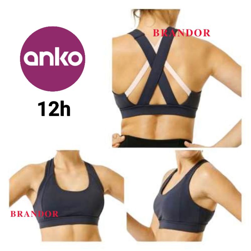 ANBS12 - SPORTS BRA + PAD ( Ada Busa bisa dilepas ) By ANKO