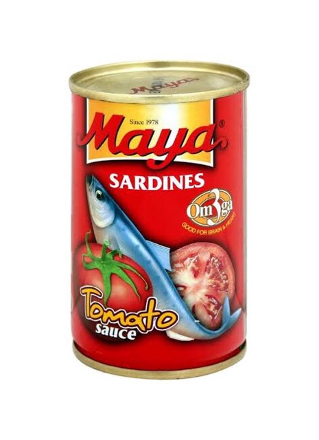Maya Sarden Kaleng 155g / Sarden Maya kecil / Sarden Maya saus tomat 155 gram / Sarden Kaleng Kecil