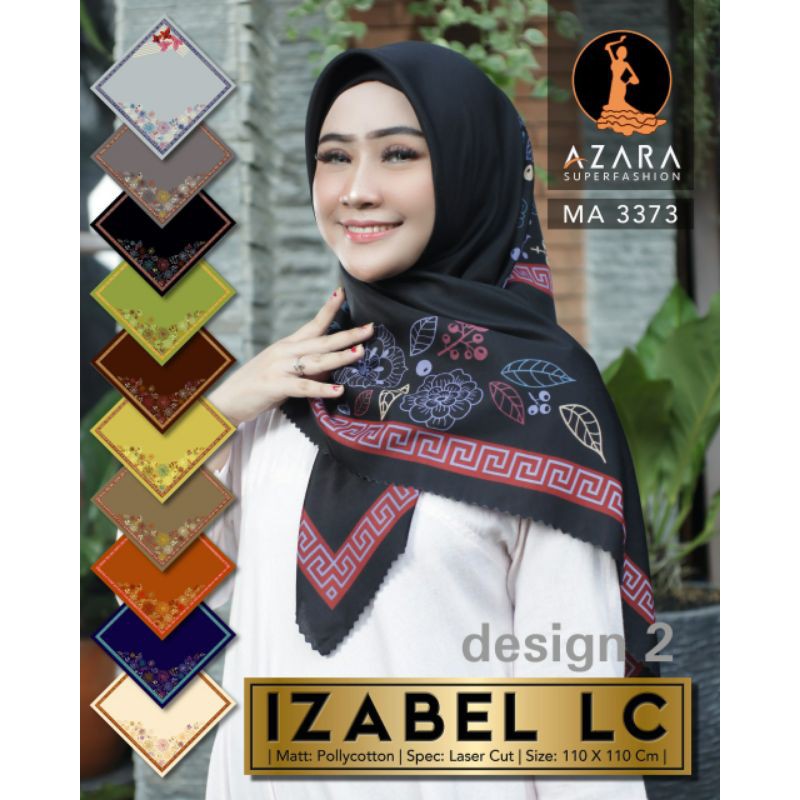10PCS IZABEL LASER MOTIF TERBARU HIJAB VOAL IZABEL LC AZARA OLEH OLEH SOUVENIR UMROH HAJI