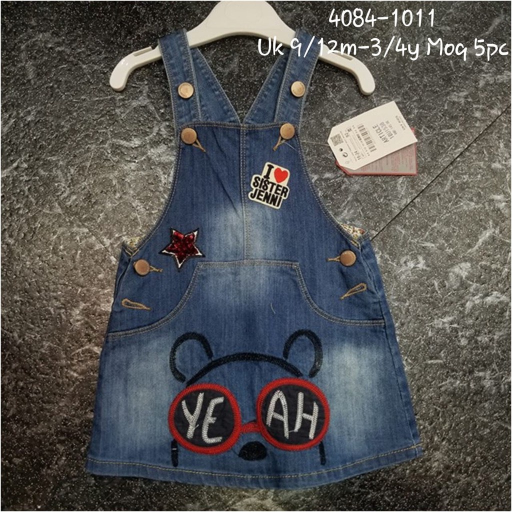 Overall Dress Jeans Anak Perempuan Yeah/ Overall Dress Anak Perempuan