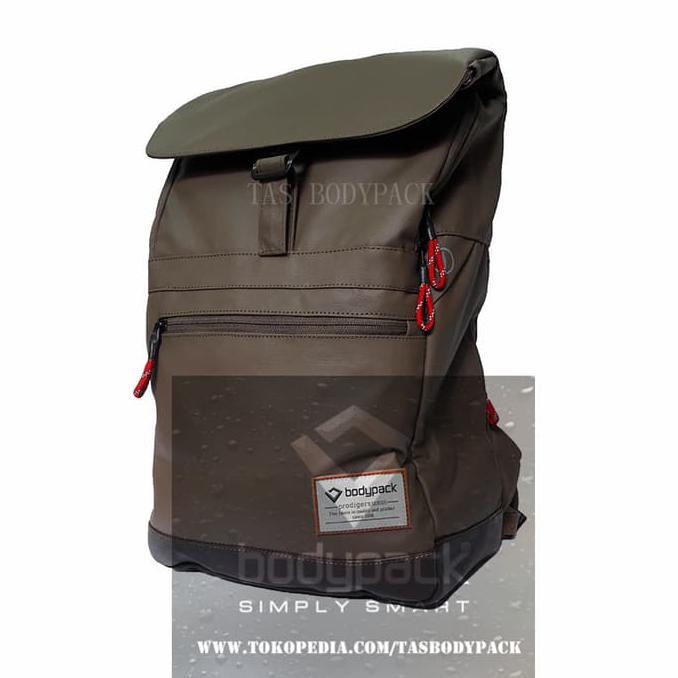 Tas Kerja 2020 Tas Merk Bodypack 2827 Brown /Ransel/Kantor/Sekolah/Backpack/Travel Emejing