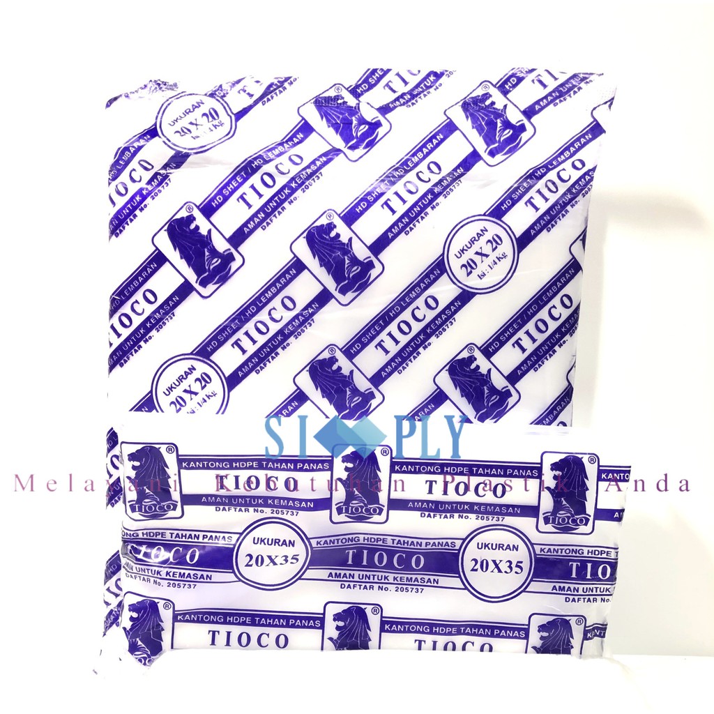 PLASTIK HD ANTI/TAHAN PANAS TIOCO 10X20; 12X25; 15X30; 20x35