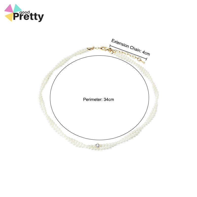 Twisted Winding Light Luxury Retro Temperamen Kalung Hiasan Mutiara Imitasi - PD