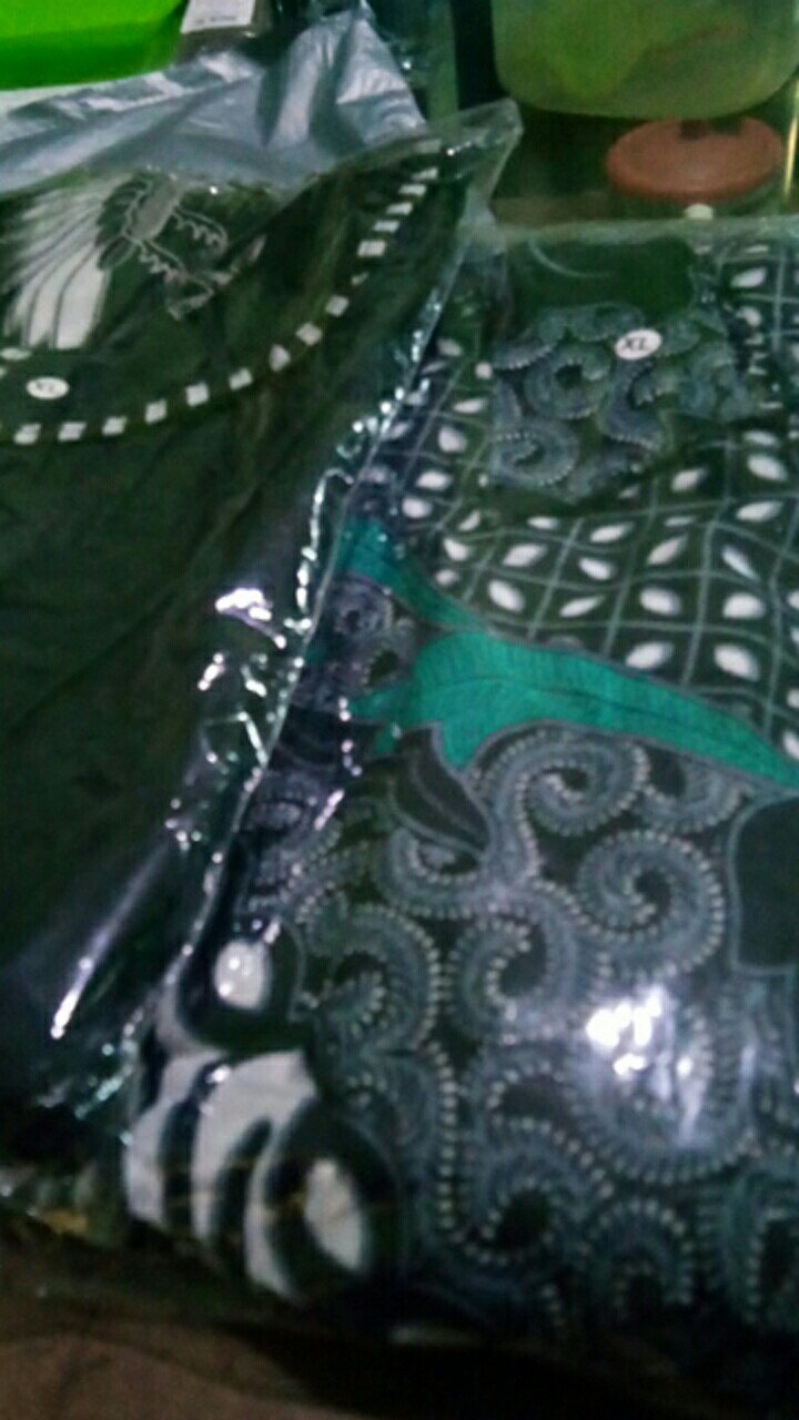 New Kemeja Batik Slimfit Lengan Panjang Exclusive Butik Motif Bata Silver