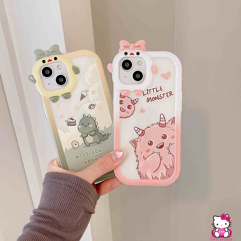 Soft Case Motif Kartun Monster Dinosaurus Untuk VIVO Y35 Y22 Y15s Y15A Y01 Y50 Y30 Y21s Y21 Y12 Y12i Y20 Y15 Y21T Y33s Y33T Y33s Y1N