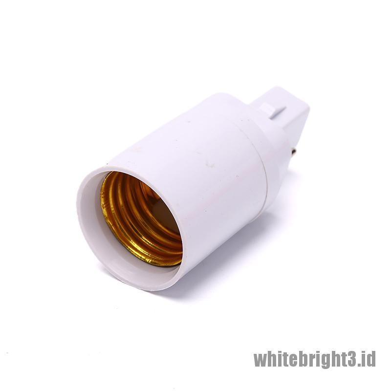 5pcs Adapter Soket Lampu LED G24 Ke E27 Flexible Warna Putih