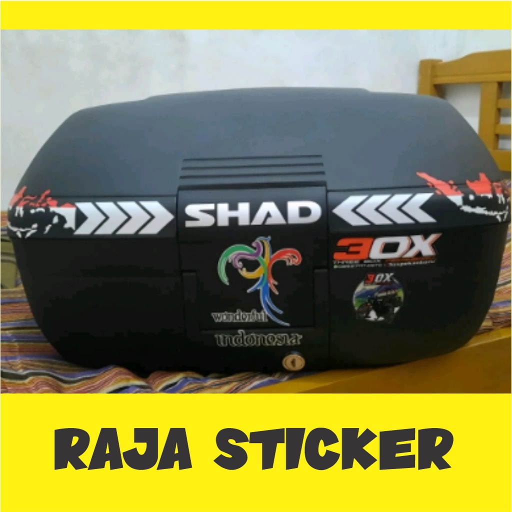 STIKER STICKER BOX MOTOR TOURING PANAH GARIS POLISI CUTTING